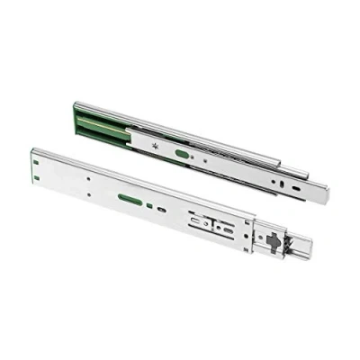 Image of GTV Versalite Ball Guide H45 with Damping, Full Extension, 45 x 300 mm, Drawer Runners, Heavy Duty Soft Close Rail System, Strong Galvanised Steel, Maximum Load 30 kg, 1 Set = 2 Pieces