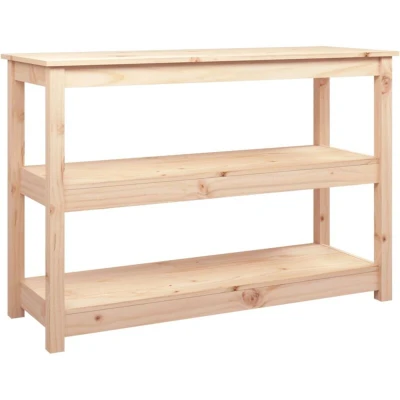Image of vidaXL Console Table 110x40x74 cm Solid Wood Pine