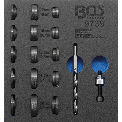 Image of BGS 9739 Tool Tray 1/6: Hole Punch Set for Parking Sensors Ø 17 32 mm