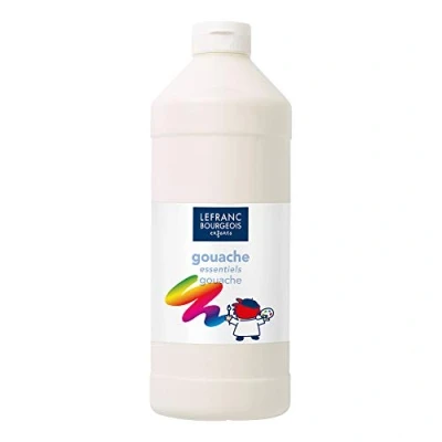 Image of Lefranc &amp; Bourgeois 188524 Children Gouache color, white, 8,3 x 23,8 cm, stored in 1 liter