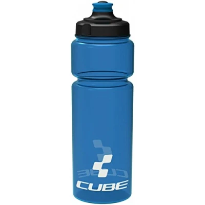 Image of Cube Icon Bottle Blue, 0.75L / Bicycle Cycling Cycle Biking Bike Riding Ride Mountain MTB Road Water Liquid Storage Store Vessel Bidon Flask Canteen Sport Outdoor Exercise Drinking Drink Gym Accessory Fits HPP HPA Cage 750ml