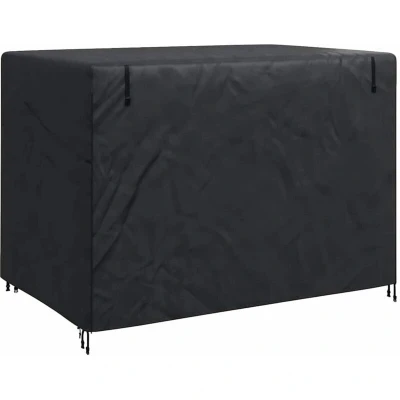 Image of vidaXL Outdoor Swing Cover Black 220 x 150 cm 420D Oxford Fabric