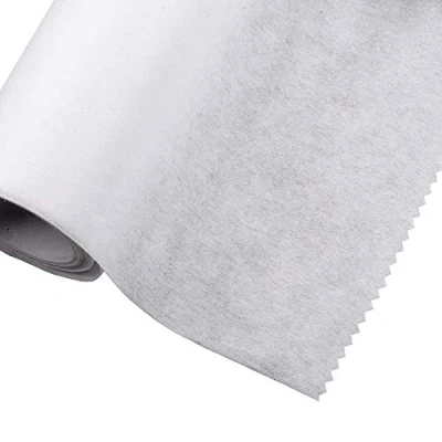 Image of Iron On/Fusible Interfacing Fabric Heavy Weight 75cm Wide 2 Metres White (Non Woven)