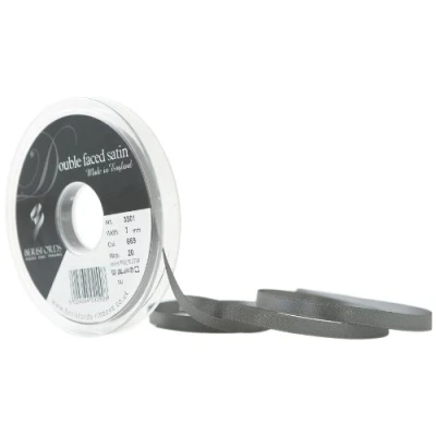 Image of Berisfords Ribbon, Smoked Grey, 7 mm x 20 m