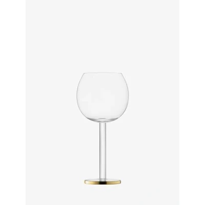 Image of LSA Luca Wine Goblet 320ml Gold Set of 2 Mouthblown &amp; Handmade Glass LC03