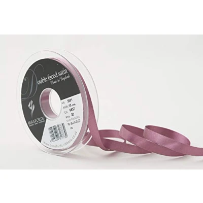 Image of Berisfords Double FACE Poly Satin Ribbon, Grape, 10 mm