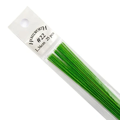 Image of Hamilworth 22g Gauge Light NILE GREEN Sugarcraft / Florist Wire