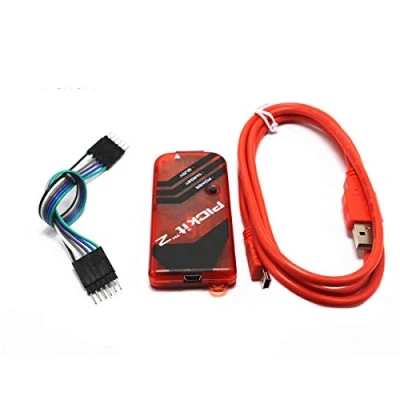 Image of Bolsen PICKIT2 PIC Kit2 Simulator PICKit 2 Programmer Emluator Red Color w/USB Cable Dupond Wire