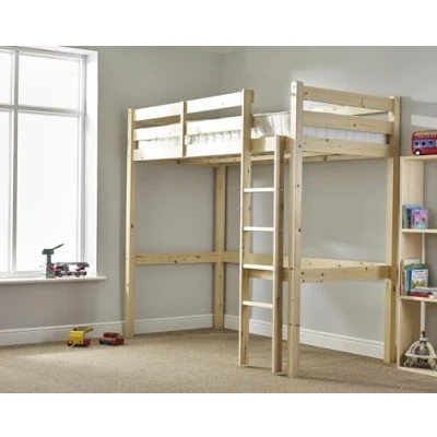 Image of STRICTLY BEDS&amp;BUNKS Icarus High Sleeper Loft Bunk Bed, 4ft 6 Double