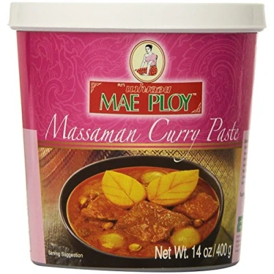Image of Mae Ploy Thai Matsaman (massaman) Curry Paste 14 Oz Jar