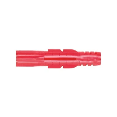 Image of Würth 5521920 Red Plastic All Purpose Dowels 200 x Zebra Shark 6 36 mm Polyethylene Without Collar