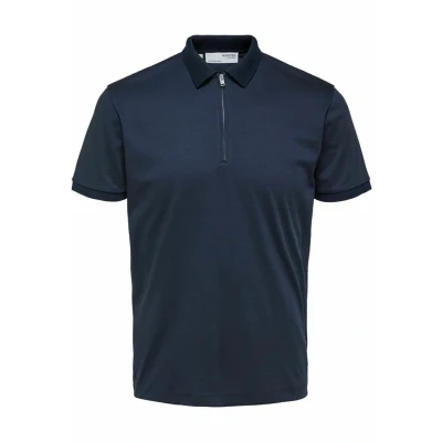 Image of Selected Homme Slhfave SS Polo shirt, Men&#039;s, Size: Small, Sky captain