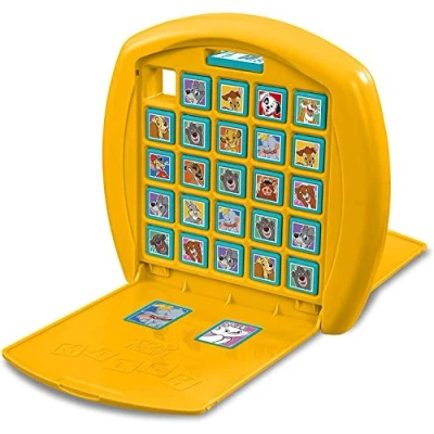 Image of Top Trumps Match Disney Animals Board Game, Play with Simba, Bambi, Dumbo, Lady and the Tramp, Race to 5 of same characters in a row, Fun family travel game for 2 players aged 4 plus