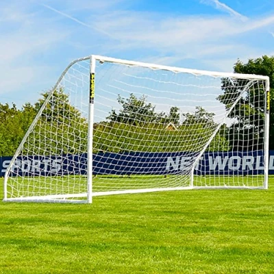 Image of FORZA Match Football Goal [6 Sizes] Lightweight &amp; Weatherproof PVC Garden Goals Optional Target Sheets (16ft x 7ft, Without Sheet)
