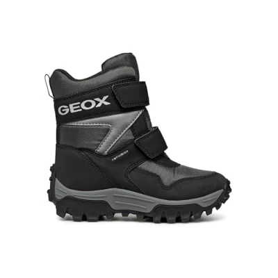 Image of Geox Himalaya BOY ABX Winter boots for kids, Size: 7.5K, Anthracite/black Textile/synthetics