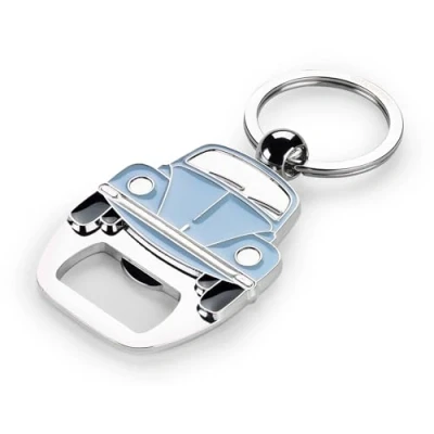 Image of Volkswagen 1K6087010A Keyring Beetle Bottle Opener Keyring, blue, standard size, Retro