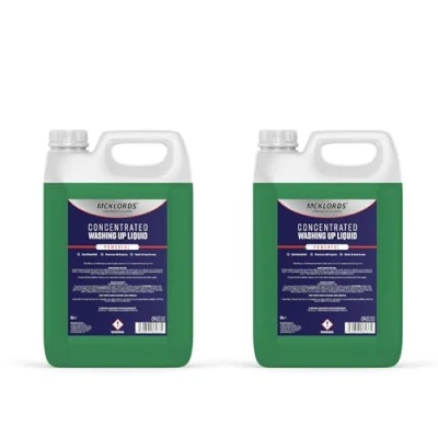 Image of McKLords Concentrated Washing Up Liquid, Green, 10 Litre (2x5 Litre),