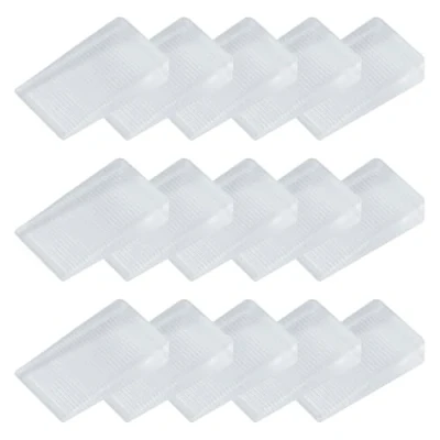 Image of SYEYCW 12 Pcs Plastic Shims, 10mm Furniture Leveling Wedge, Shims Levelers Adjustable Blocks Wedges, for Door Stops, Uneven Floors, Stoppers, &amp; Fixing Wobbly