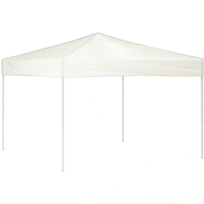 Image of vidaXL Folding Party Tent Cream 3x3 m