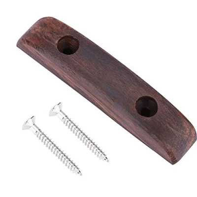 Image of Bass Guitar Thumb Rest, Rosewood Rest with Mounting Screw for Accessory Replacement Part