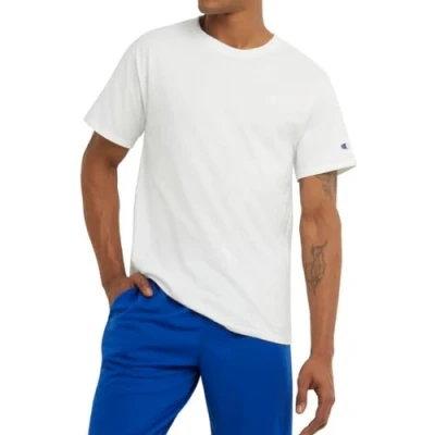 Image of Champion Men&#039;s Classic Jersey T Shirt, White, S