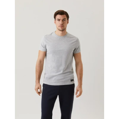 Image of Björn Borg Centre Basic Tshirt, Men&#039;s, Size: Large, Light grey melange