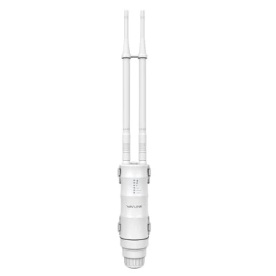 Image of WAVLINK AC1200 Outdoor Wireless Access Point, Weatherproof Dual Band WiFi Point 2.4GHz 300Mbps+ 5GHz 867Mbps, support 100m Active/Passive PoE, AP/Router/WISP/Bridge Mode, 100Mbps WAN/LAN