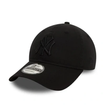 Image of New Era York Yankees MLB Washed Tonal Black Adjustable 9Twenty Cap