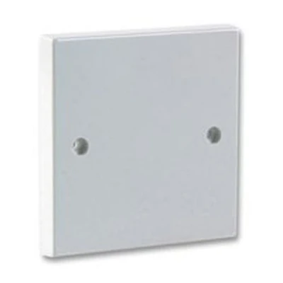 Image of kenable 1 Gang Blanking Plate for Single Back Box White Finish + Screws