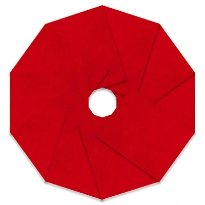 Image of Trimits Craft Felt, 10 Pack, Red, 23 x 30cm