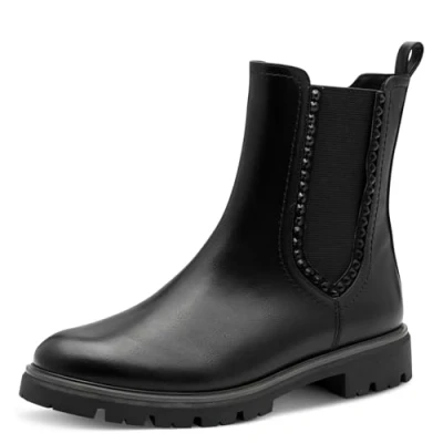 Image of MARCO TOZZI Women&#039; Chelsea 2 25417 43 Boot, Black, 4 UK