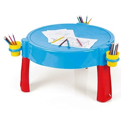 Image of DOLU 3 in 1 Sand and Water Table Drawing Activity Blue Outdoor Garden Toys Pit Sandpit Children 2 Years for Toddlers