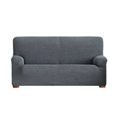 Image of Eysa Dorian bielastic sofa cover 3 seats colour 6 grey, Chenille, 37 x 17 29 cm
