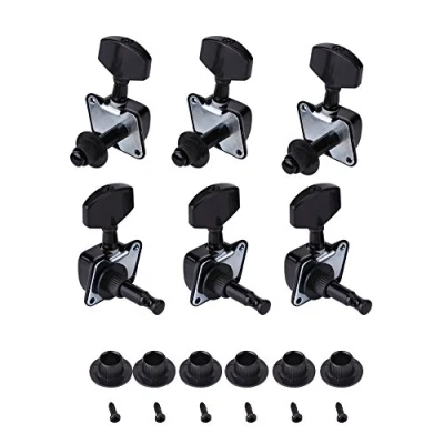 Image of Vbestlife Guitar Tuning Machines, 3R 3L Semiclosed Pegs Machine Heads Tuners String Peg Key for Folk Musical Instrument Accessories
