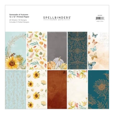 Image of Spellbinders 6 x Paper Kit &amp; ala with Printed Insert, Various, ONE