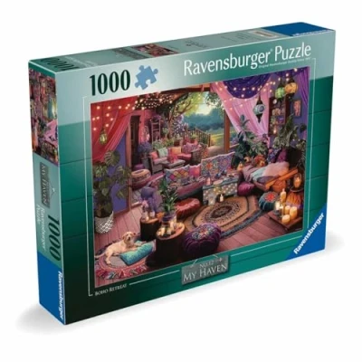 Image of Ravensburger My Haven No. 12 Boho Retreat 1000 Piece Jigsaw Puzzle for Adults and Kids Age Years Up