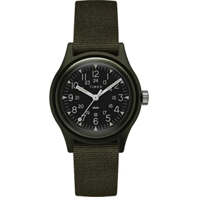 Image of Timex Men Analogue Quartz Watch with Fabric Strap TW2T33700