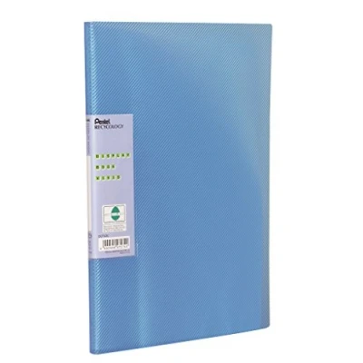 Image of Pentel Recycology A4 Vivid Display Book 30 Pocket Blue (Pack 10)