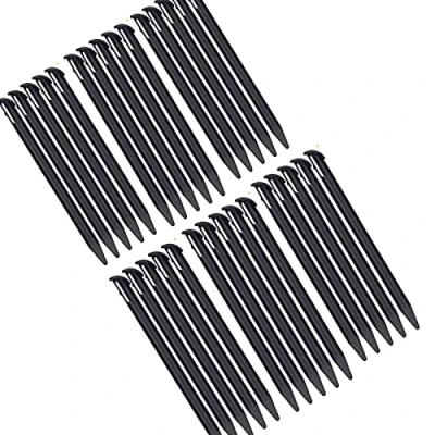 Image of XHBTS 30 Pieces Plastic Replacement Touchscreen Stylus Pen, Compatible with Nintendo New 3DS XL, LL (Black)