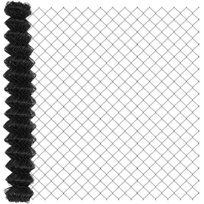 Image of vidaXL Chain Link Fence Grey 1.6x10 m Steel