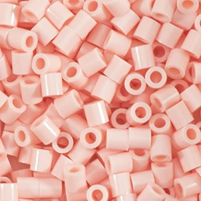 Image of Vaessen Creative Fuse Beads, Porcelain Skin, Set of 1100 Pieces for DIY Crafts with Kids, Making Jewelry, Homemade Decorations and Other Crafty Ideas, 5mm, red