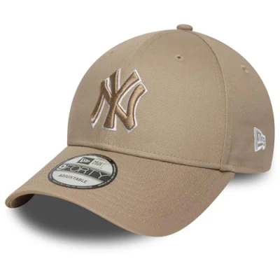 Image of New Era 9Forty Cap OUTLINE York Yankees ash brown