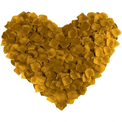 Image of Happium 1000 Pieces Silk Rose Petals Party Decoration Artificial Flower Favours (Orange)