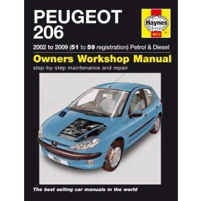 Image of Peugeot 206 Petrol &amp; Diesel (02 09) Haynes Repair Manual (Paperback)
