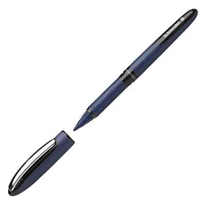 Image of Schneider One Business Non Retractable Ballpoint Pens with Liquid Ink, Pack of 10 Black