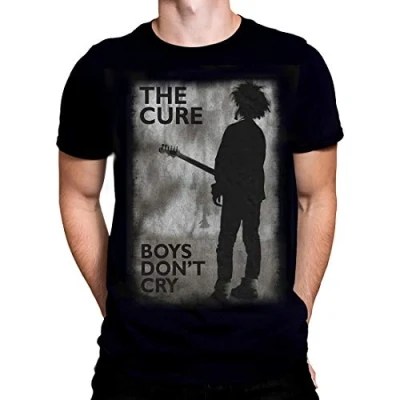 Image of Rock Off The Cure Boys Don&#039;t CRY Mens T Shirt Black (Large)