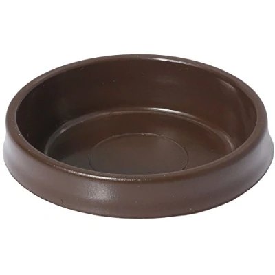 Image of 12x Brown Castor Cups 50mm Large Chair/Sofa Furniture/Carpet/Floor Protectors Caster Feet