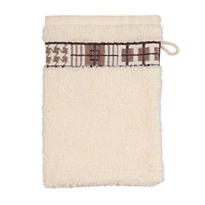 Image of Frottana Fjord wash Glove, made of 100% cotton, Ivory, 20 x 15 cm