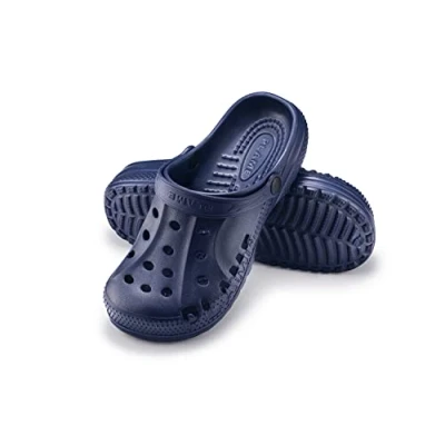 Image of ESTRO Garden Clogs for Men Shoes Women Mens Gardening Plastic A78 (10 UK, Dark Blue)