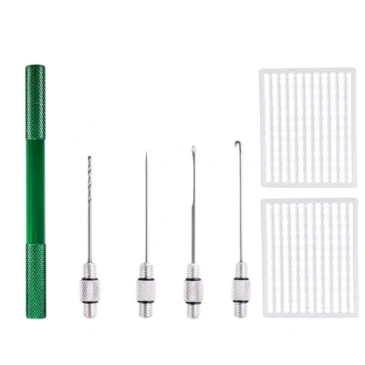Image of Carp Fishing Bait Needle Set: Coarse Hair Rig Baiting Swinger Driller Tool Kit